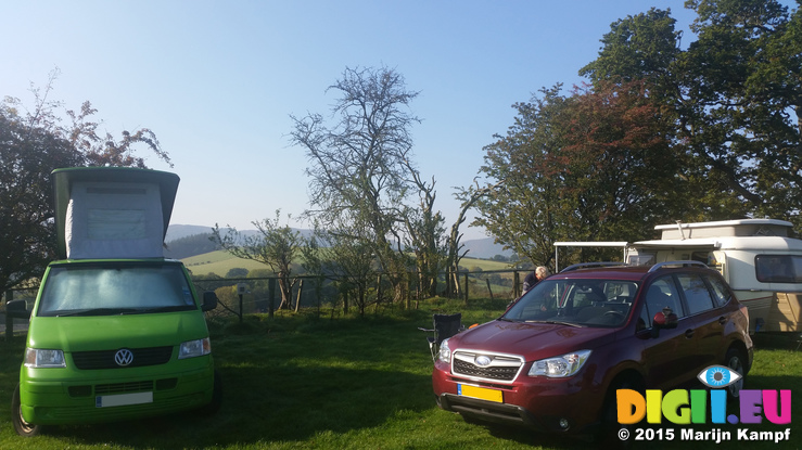 20151012_110557E Campervan and caravan at Gigrin Farm